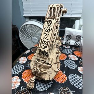 UGears Mechanical Models 3-D Wooden Puzzle - Hurdy-Gurdy Musical Instrument